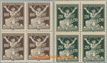 246827 -  Pof.158A, 161A, 100h brown + 250h grey-green, selection of 