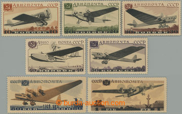 246934 - 1938 Mi.571-577, Letecké 10k - 1R; kompletní série, bez n