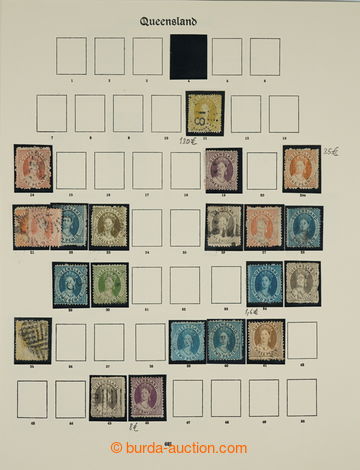 246958 - 1860-1900 [SBÍRKY]  sbírka na 7 listech, různé hodnoty v