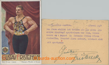 247045 - 1946 FRIŠTENSKÝ Gustav (1879–1957), Czech wrestler, auto