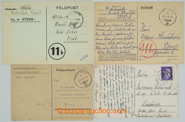 247128 - 1943-1944 ITALIAN CAMPAIGN / comp. of 3 FP cards sent from I