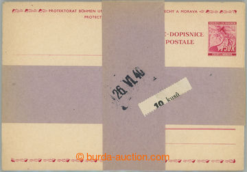 247181 - 1940 CDV12, Linden Leaves 1,50 Koruna red, original, distrib