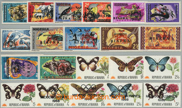 247213 - 1968 Mi.4-16, 27-30, 31-34, selection of 3 complete sets: Fa