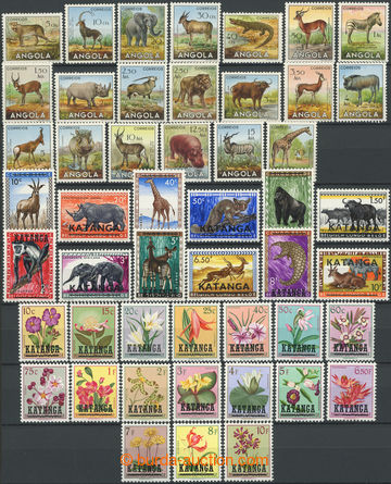 247220 - 1953-1965 SELECTION / 5 complete sets: Angola, Mi.368-387, F