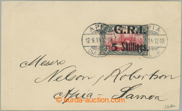 247270 - 1914 SG.114, Mi.13, Emperor´s Yacht 5Sh/5M carmine / black 