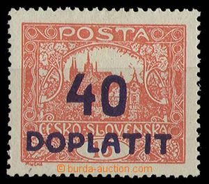 24728 - 1922 Postage Due - overprint issue Hradcany, Pof.DL30B, 40/1
