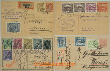 247287 - 1919-1921 comp. 4 pcs of Us PC, 1x Hungarian 10f sent as Reg