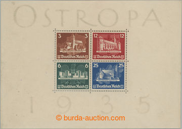 247292 - 1935 Mi.Bl.3, aršík OSTROPA, správný rozměr 148x104mm; 