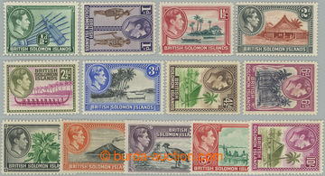 247355 - 1939-1951 SG.60-72, Jiří VI. - Motivy ½P - 10Sh; kompletn