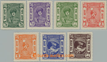 247360 - 1947 SG.86-92, Bahadur Singh ¼A - 1R; luxusní set, v této