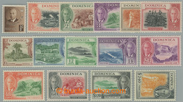 247379 - 1951 SG.120-134, Jiří VI. Motivy ½c - $2.40; kompletní d