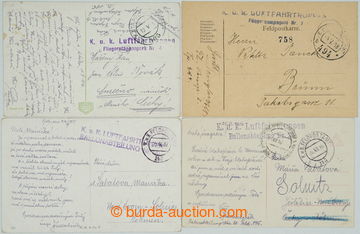 247399 - 1916-1918 K.u.K. LUFTFAHRTRUPPEN / sestava 4ks lístků s ú