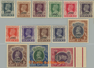 247409 - 1939-1943 SG.O73-O86, official George VI. 3p - 10R with over