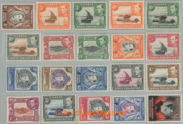 247413 - 1938-1954 SG.131-1350b, George VI. Motives 1c - £1; complet