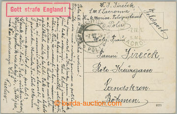 247416 - 1915 S.M.S. LACROMA / kruhové černé raz. s datem 7.IV.15 