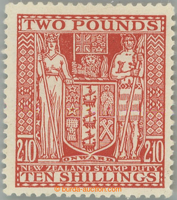 247450 - 1931-1940 SG.F163, poštovně fiskální Znak £2 10Sh červ