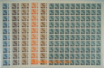 247511 - 1939, 1941 COUNTER SHEET / Pof.20, 21, 25-27, 54, Linden Lea