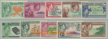 247517 - 1940-1951 SG.1-8, Jiří VI. - Motivy ½d - 2Sh6d; kompletn