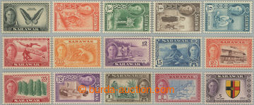 247526 - 1950 SG.171-185, George VI. - Motives 1C - $5; complete set 