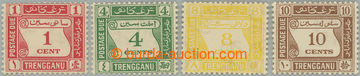 247552 - 1937 SG.D1-D4, Postage due stamp Numerals 1c - 10c; complete