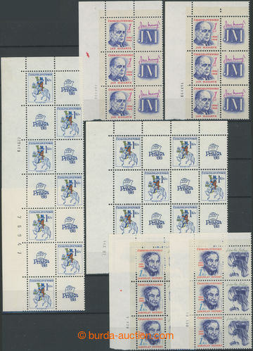 247631 - 1987-1991 Pof.2814, 2973, 2974, sestava vždy 2 bloků s dat