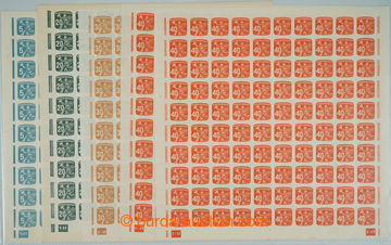 247649 - 1945 COUNTER SHEET / Pof.NV23, 26, 28, 29, Newspaper stamps,