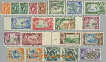 247717 - 1938-1952 SG.121-133a, Jiří VI. - Motivy ½P - £1, komple