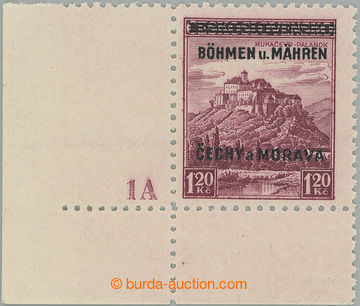 247749 - 1939 Pof.11 DČ, Mukačevo 1,20Kč, levá dolní rohová zn.