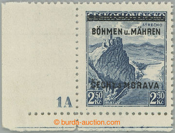 247759 - 1939 Pof.15 plate number, Strečno 2,50CZK, L the bottom cor