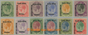 247775 - 1923 SG.1-12s, George V. ½P - £1; complete set, all SPECIM