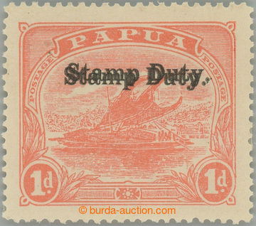 247777 - 1912 SG.F1b, Lakatoi 1P s DVOJITÝM přetiskem STAMP DUTY; b