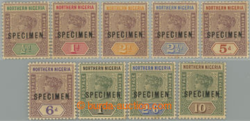 247800 - 1900 SG.1-9, Viktorie ½P - 10Sh SPECIMEN; kompletní série