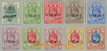 247804 - 1900-1903 SG.132s, 139s-147s, Znak VRI 5Sh a série Edvard V