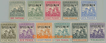 247823 - 1892-1903 SG.105-115, Znak 1F-2Sh6P, série Specimen; bezvad