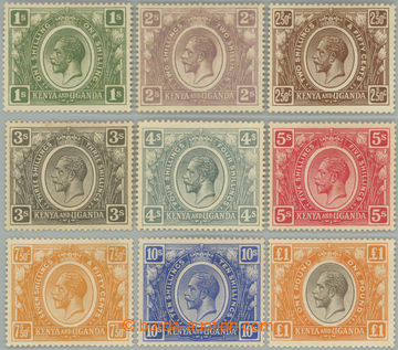 247843 - 1922 SG.87-95, George V. 1Sh - £1; complete basic set, 1x t