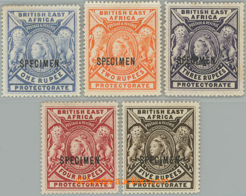 247850 - 1897 SG.92s-99s, Viktorie 1Rp - 5Rp s přetiskem SPECIMEN; b