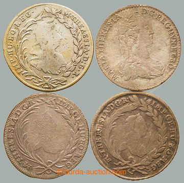 247861 - 1744-1777 Maria Theresa (1740-1780), comp. 4 pcs of Ag minc