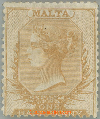 247868 - 1860 SG.1, Viktorie ½P žlutohnědá (buff), na obyčejném