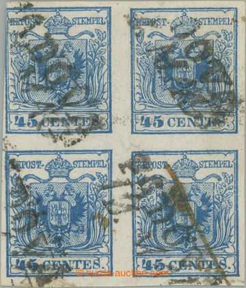 247893 - 1850 Ferch.5HIII, Sass.12, 4-blok Znak 45Cts III. typ na ru