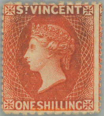 247904 - 1875 SG.24, Victoria Perkins Bacon 1Sh vermilion, rare mixed