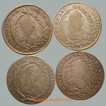 247912 - 1757-1779 Maria Theresa (1740-1780), comp. 4 pcs of 20 krejc