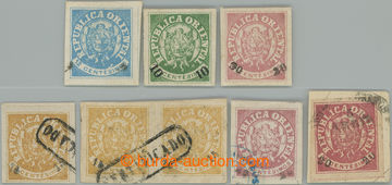 247949 - 1866 Mi.23-26, REP. ORIENTAL overprint 5/12c - 20/06c, 6 pcs