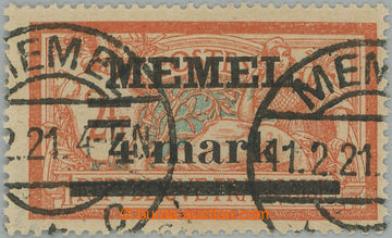 247979 - 1920 MEMEL TERR. / Mi.31IxPFIa, French 2Fr with overprint ME