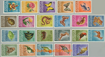 248076 - 1964 Mi.385-406, Fauna a flora 0,50Fr -500Fr; kompletní dlo