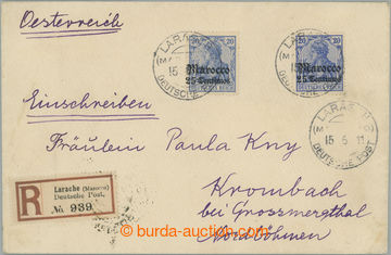 248091 - 1911 R-dopis zaslaný do Krompachu v Čechách, vyfr. 2 pře