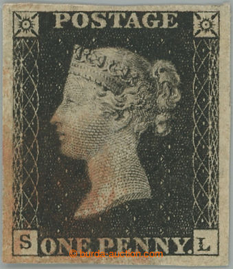 248092 - 1840 SG.2, PENNY BLACK černá, TD 5, písmena S-L, červen