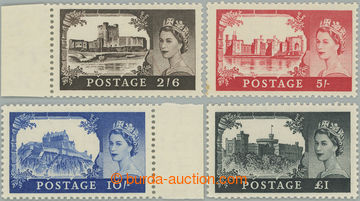 248106 - 1955 SG.536-539, Elizabeth II. - Castles 2Sh6d - £1, wmk St