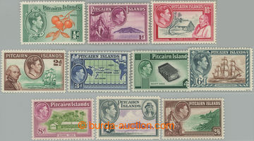 248113 - 1940-1951 SG.1-8, Jiří VI. - Motivy ½d-2Sh6d; kompletní 