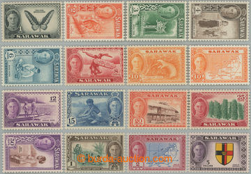 248117 - 1950 SG.171-185, 186, Jiří VI. - Motivy 1c - $5; kompletn