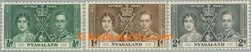 248124 - 1937 SG.127s-129s, Jiří VI. - Korunovace ½P - 2P s perfor